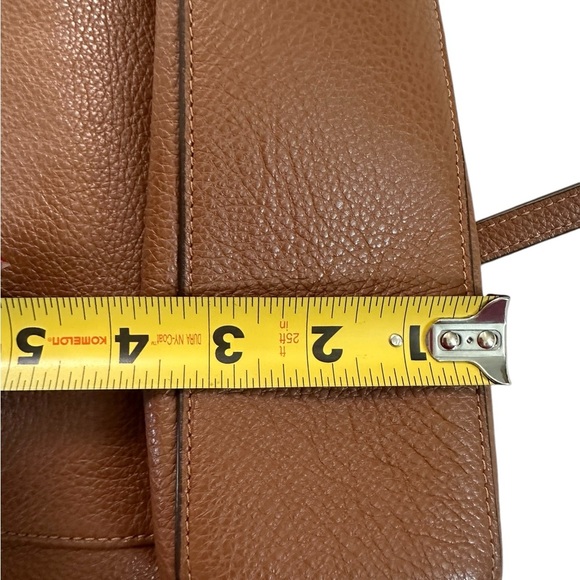 COACH Mini Ellis Acorn Brown Pebble Leather Tote Crossbody Satchel - Picture 9 of 17